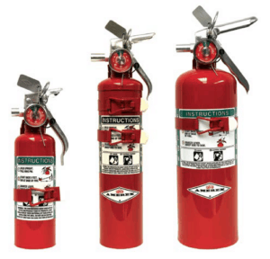 AMEREX Halon 1211 Handheld Portable Fire Extinguishers